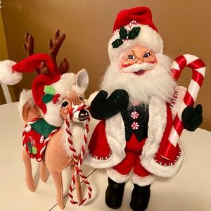 Christmas Annalee Santa and Reindeer